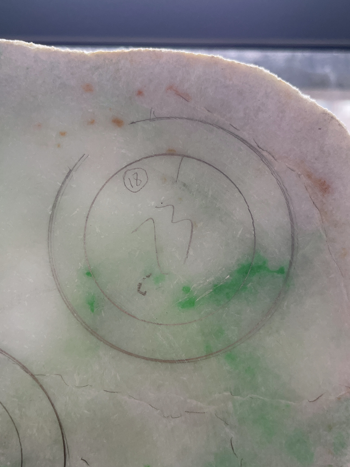 翡翠板料，⭕️正圈最大做57，圆条最大做53