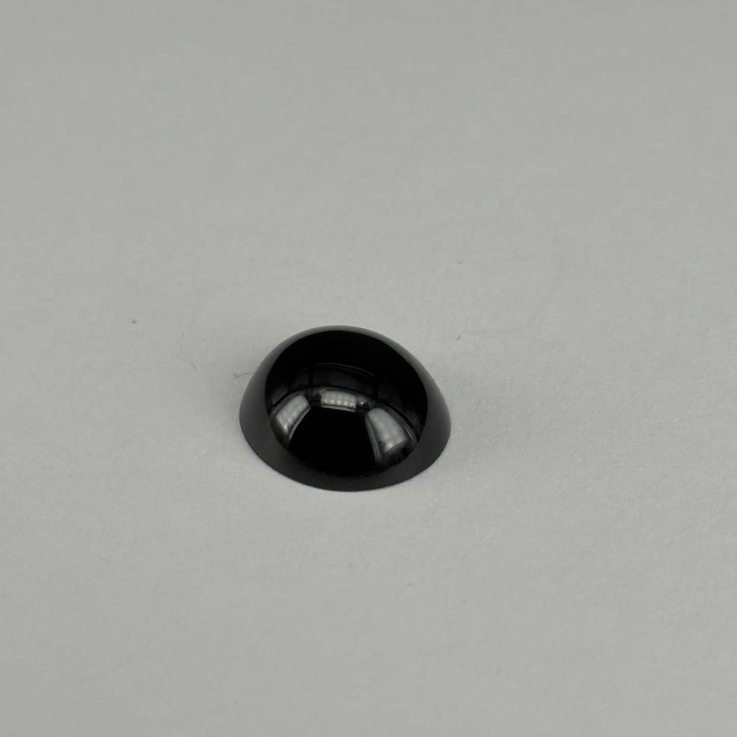 精品18k墨翠蛋面裸石戒面 种好色正 黑度极好 打灯通透 油性十足 尺寸14.8