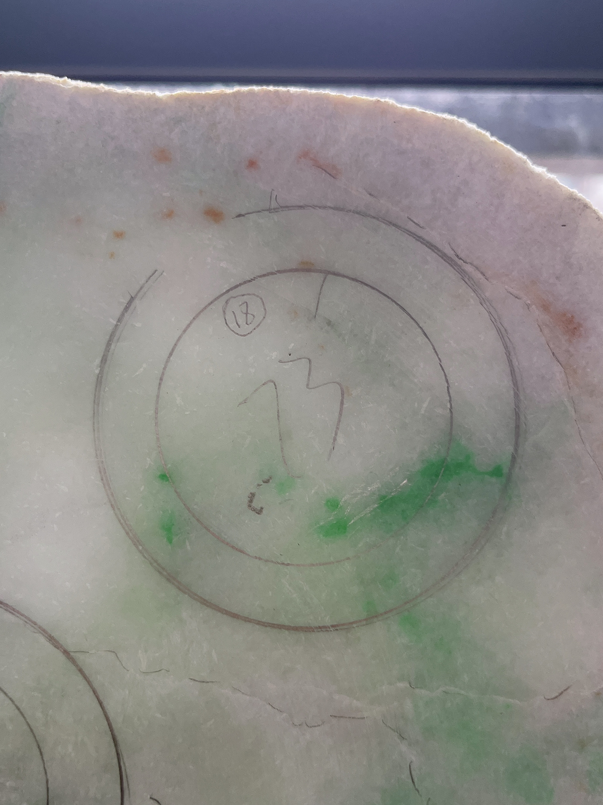 翡翠板料，⭕️正圈最大做57，圆条最大做53
