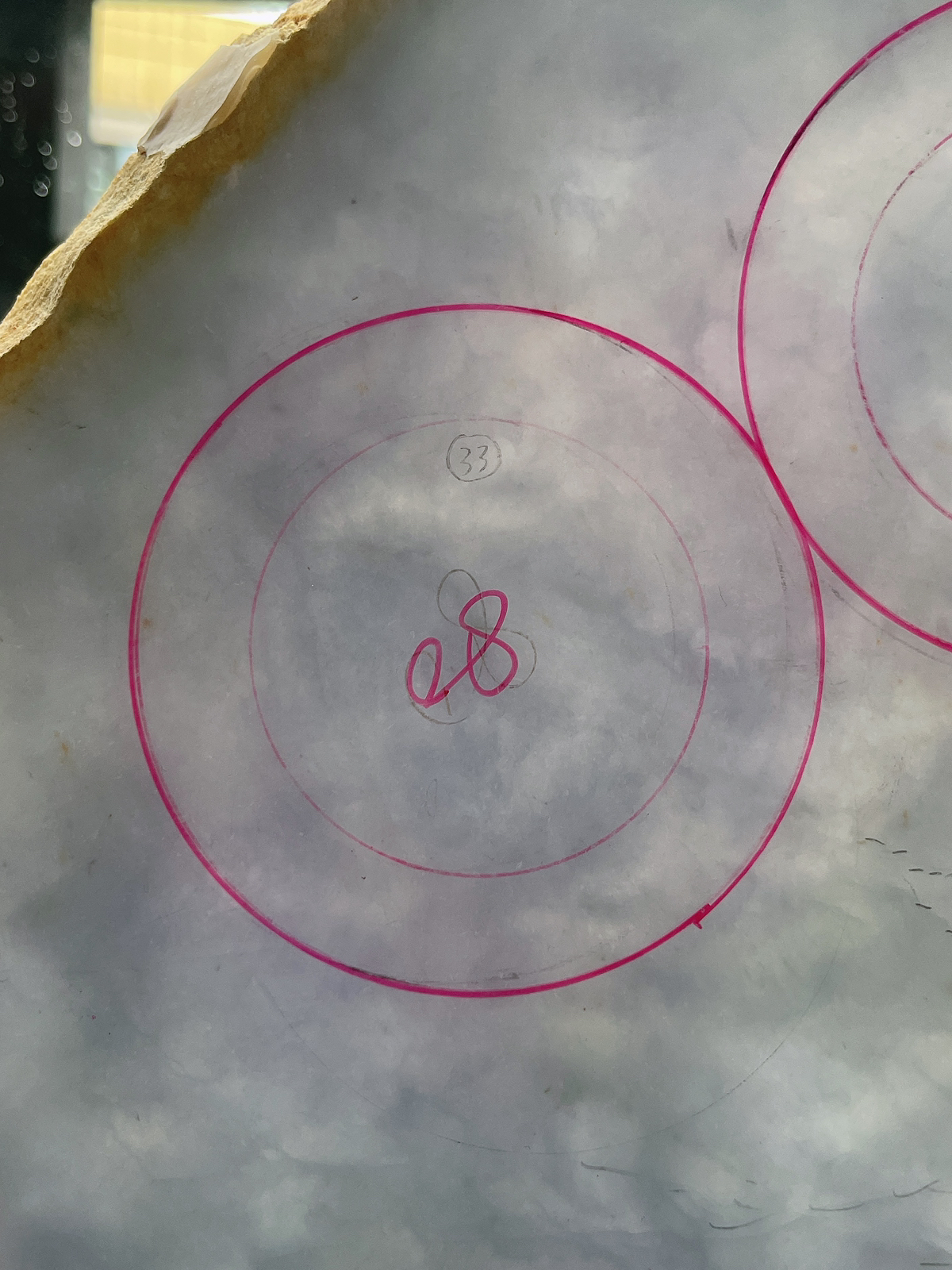 翡翠板料，⭕️正圈最大做64，圆条最大做60