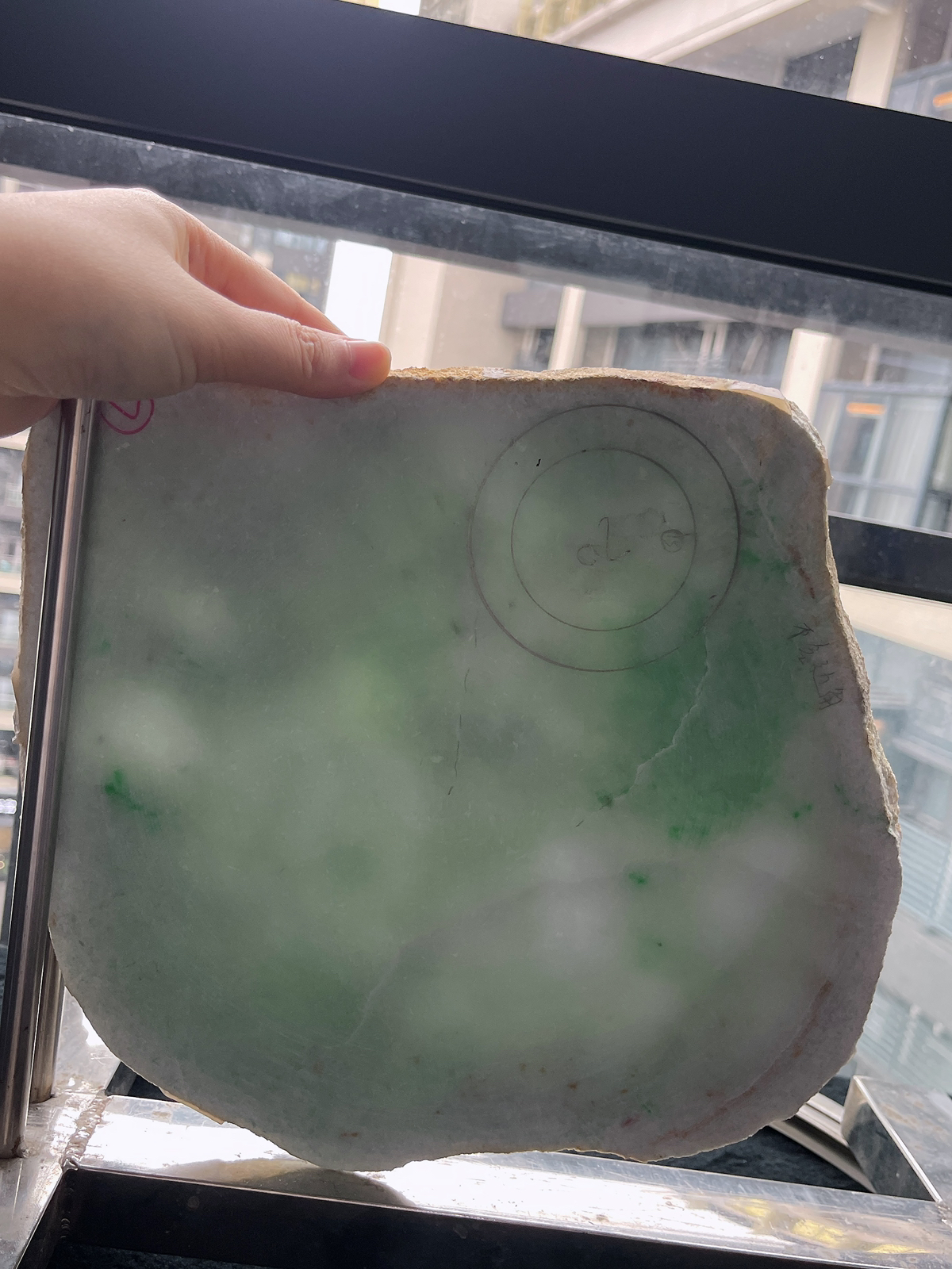 翡翠板料，⭕️正圈最大做54，圆条最大做50