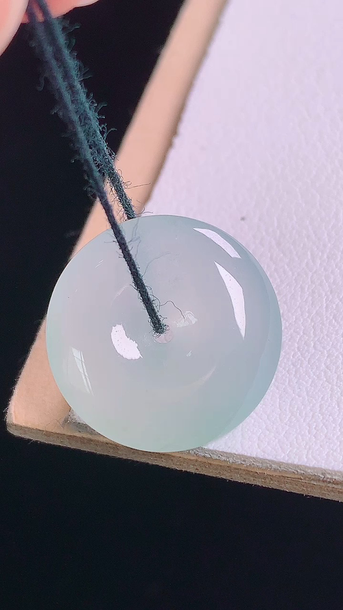 ️冰种平安扣，无裂，尺寸:17.7-4.5mm 13