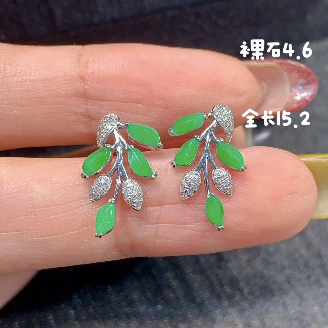 ️存在感拉满 正冰阳绿随形耳环 百搭又贵气.，15.2