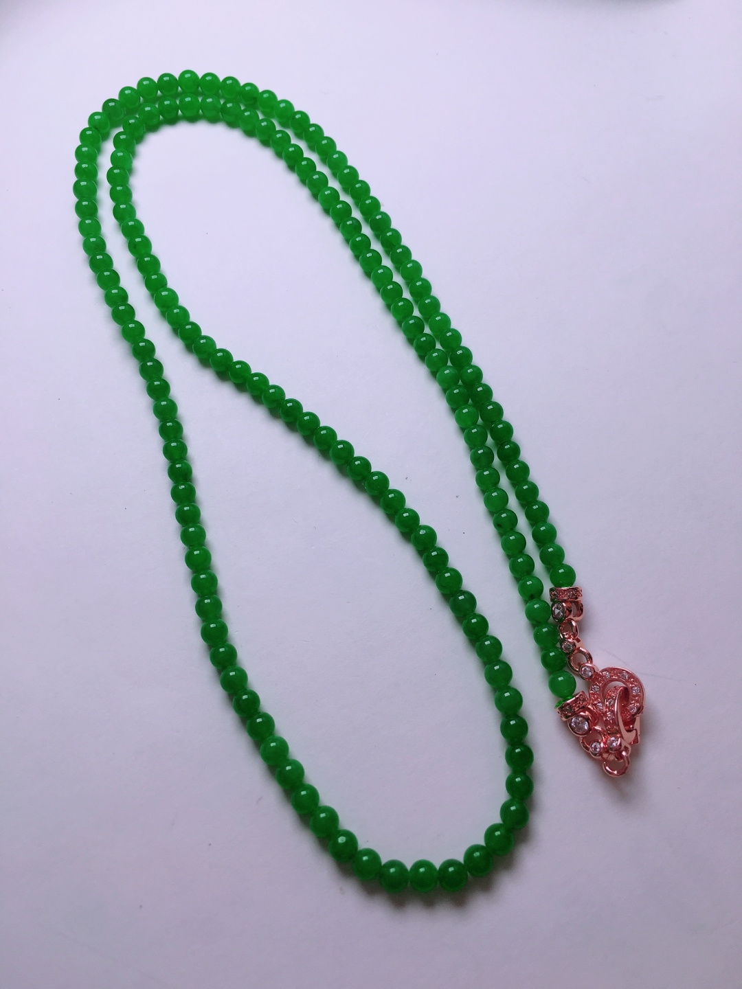 ️绿珠子项链，晶莹剔透，新颖时尚，3.5-3.8
