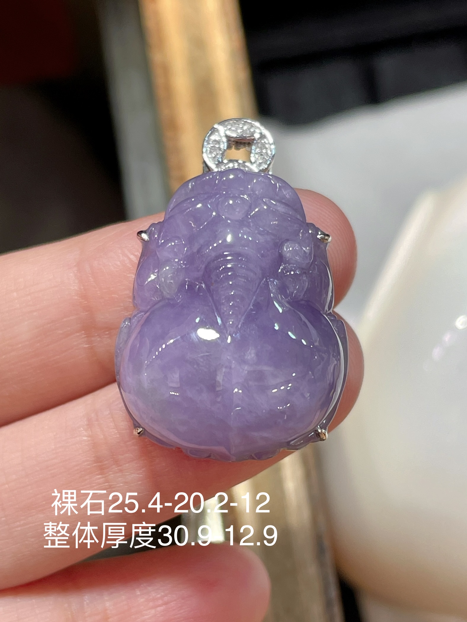 ️    天然A货翡翠 精美水润 貔貅吊坠没垫色 玉质细腻 色泽鲜艳 工艺精湛 线条流畅线优美 种