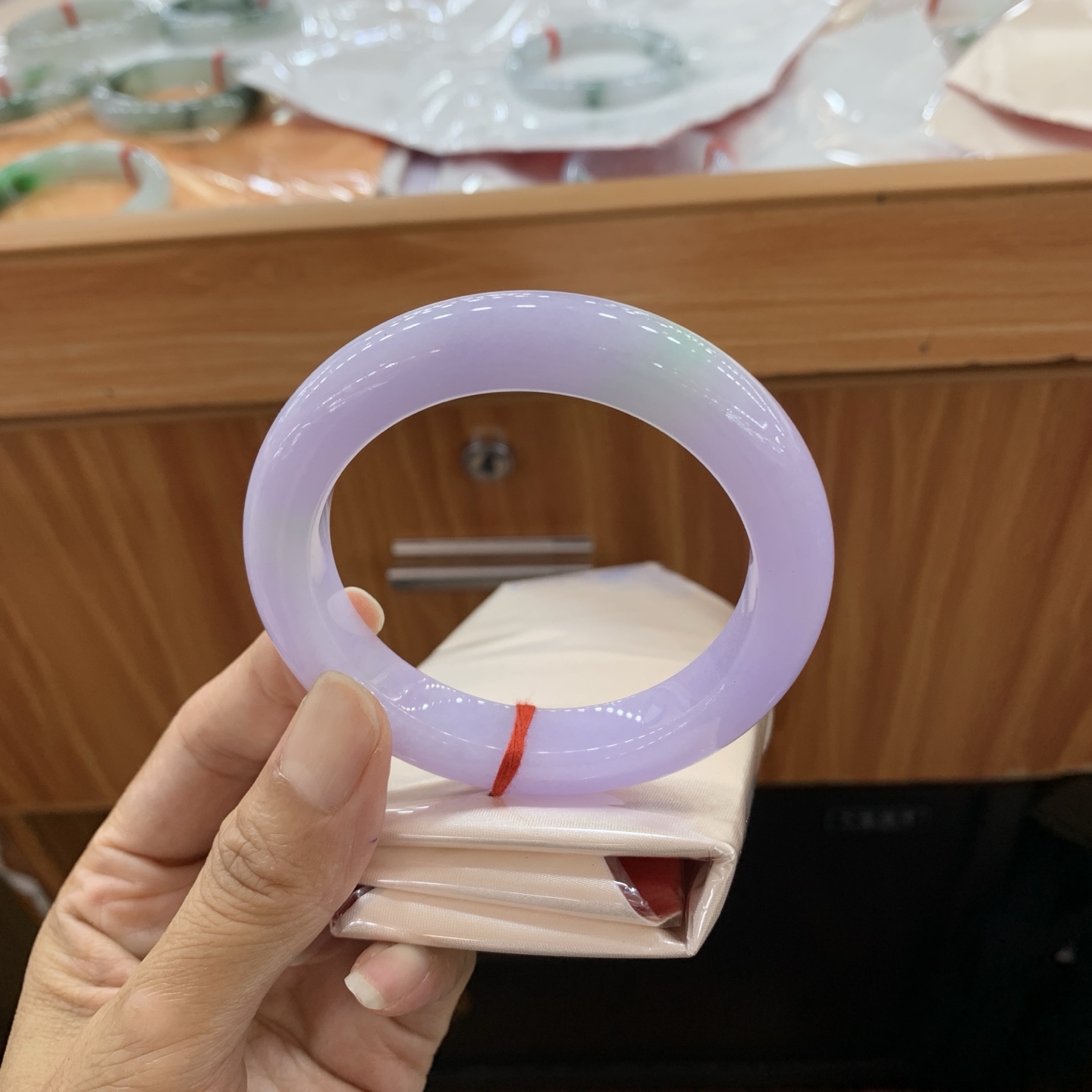 春彩正圈翡翠手镯 56.7-11.6-10