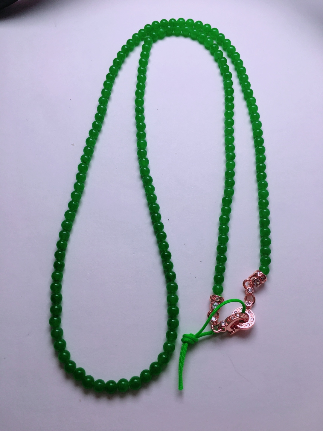 ️绿珠子项链，晶莹剔透，新颖时尚，3.5-3.8