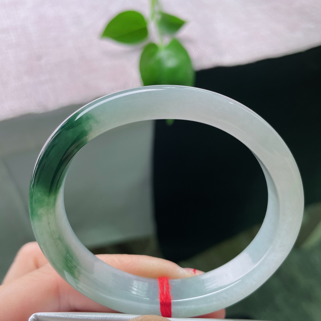 飘花贵妃，冰润细腻，清新，一抹蓝花，贵气，无裂，ss52452a
