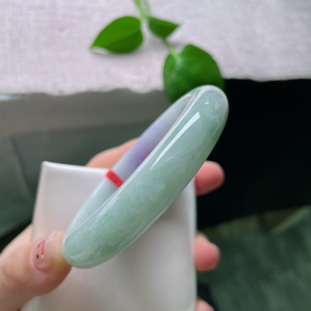 57.8/12.3/8.7，春彩正圈，紫绿嫣然，水头好，种老，晶体，皮纹，ss51367a