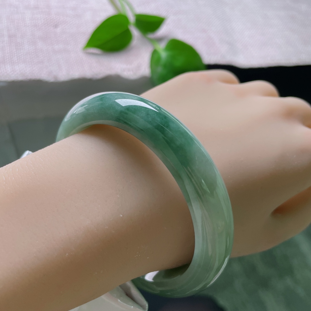 油青正圈，水润细腻，清雅苑苑，贵气，有棉线，ss54217a