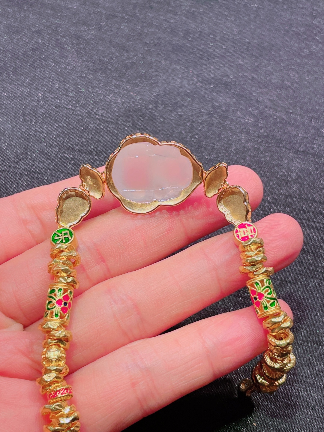 ️高冰貔貅手链，晶莹剔透，新颖时尚，21-16-8
