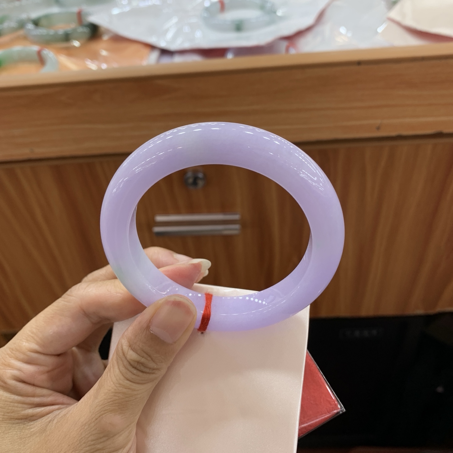 春彩正圈翡翠手镯 56.7-11.6-10