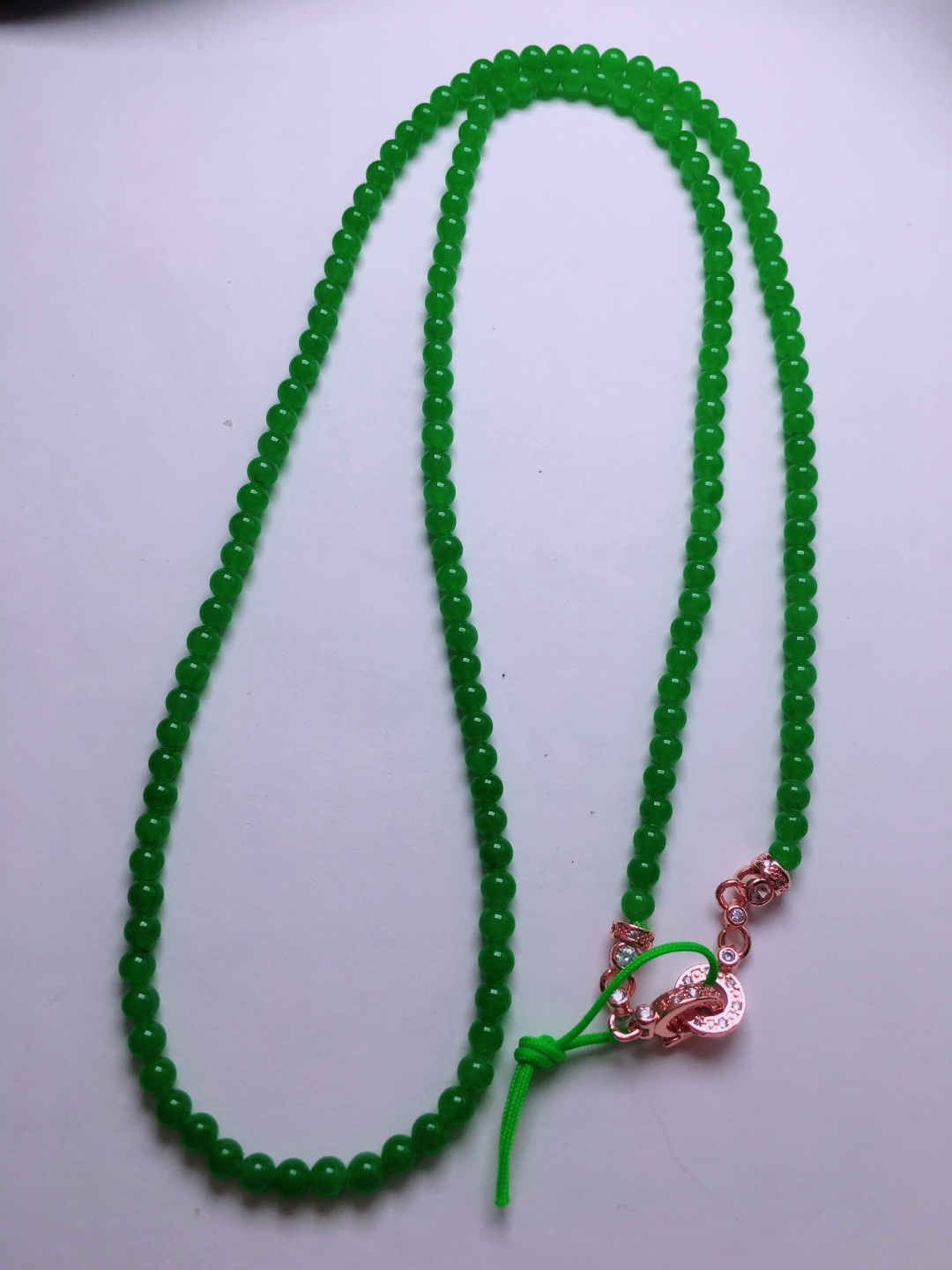 ️绿珠子项链，晶莹剔透，新颖时尚，3.5-3.8