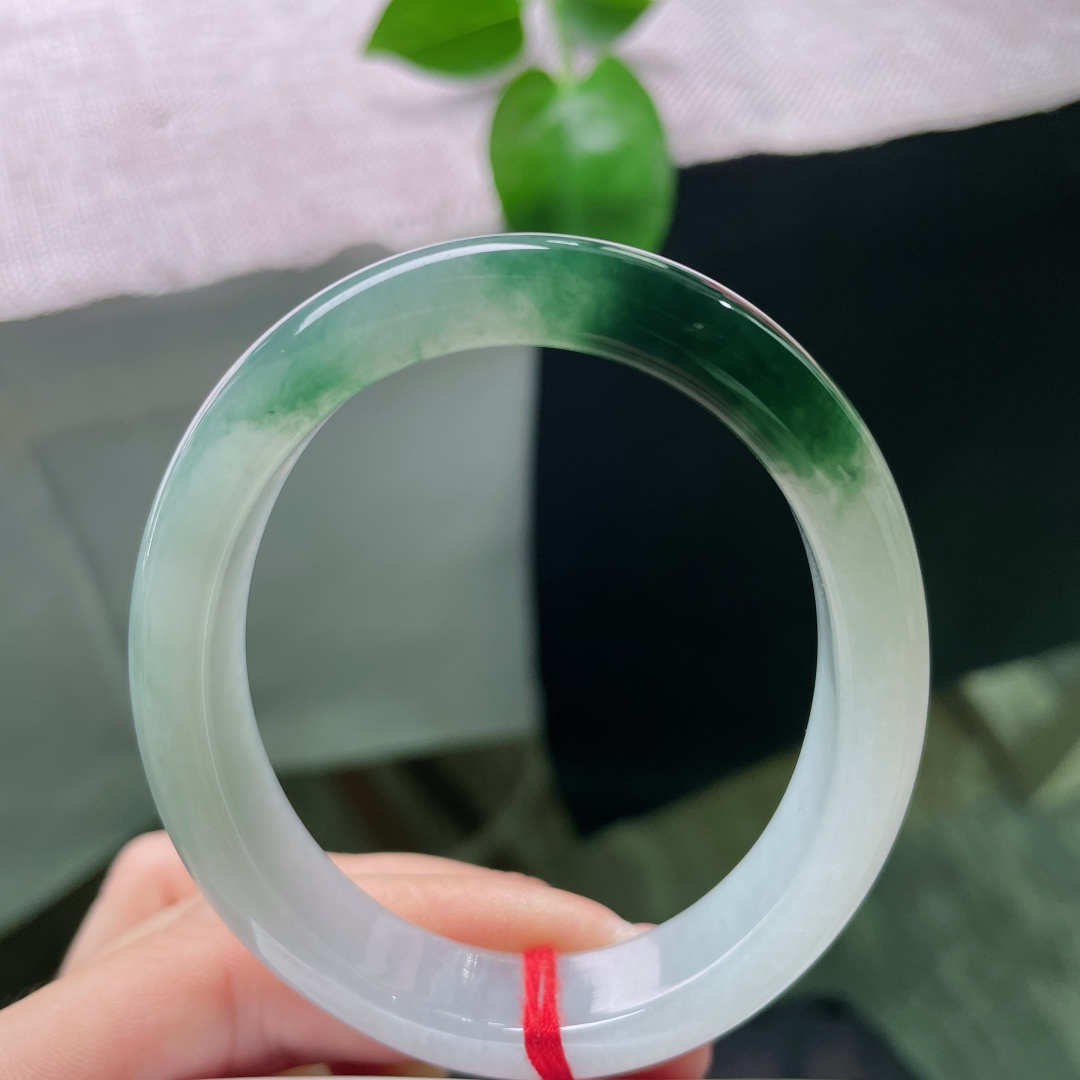 飘花贵妃，冰润细腻，清新，一抹蓝花，贵气，无裂，ss52452a