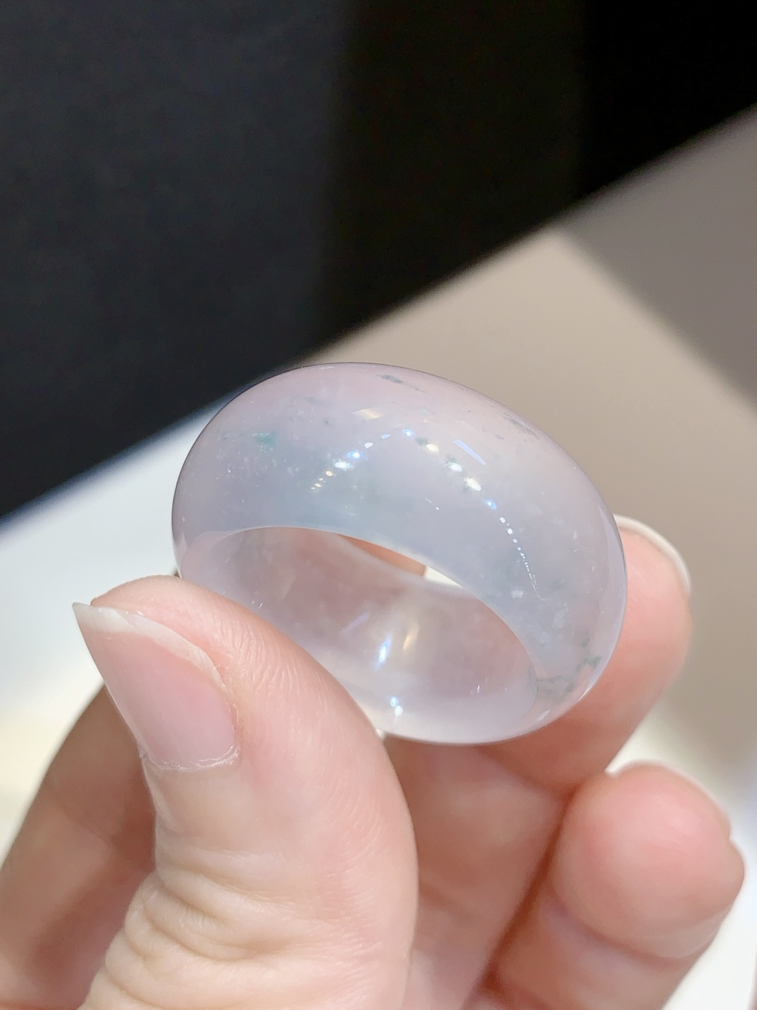 ️高冰戒圈 宽度厚度都是 实物种老水润 清爽精致，12.2