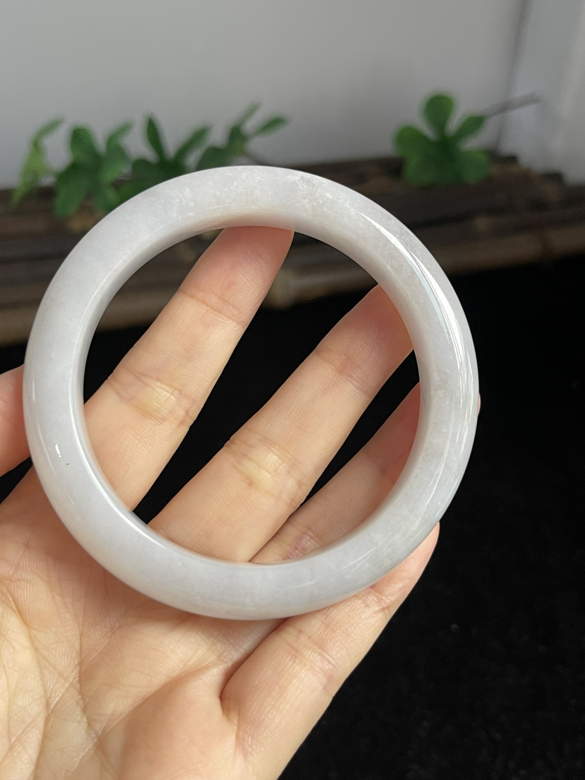 正圈57.6圈口，翡翠手镯