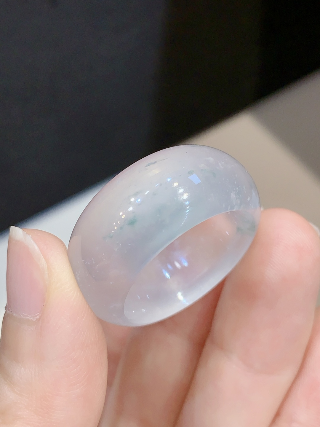 ️高冰戒圈 宽度厚度都是 实物种老水润 清爽精致，12.2