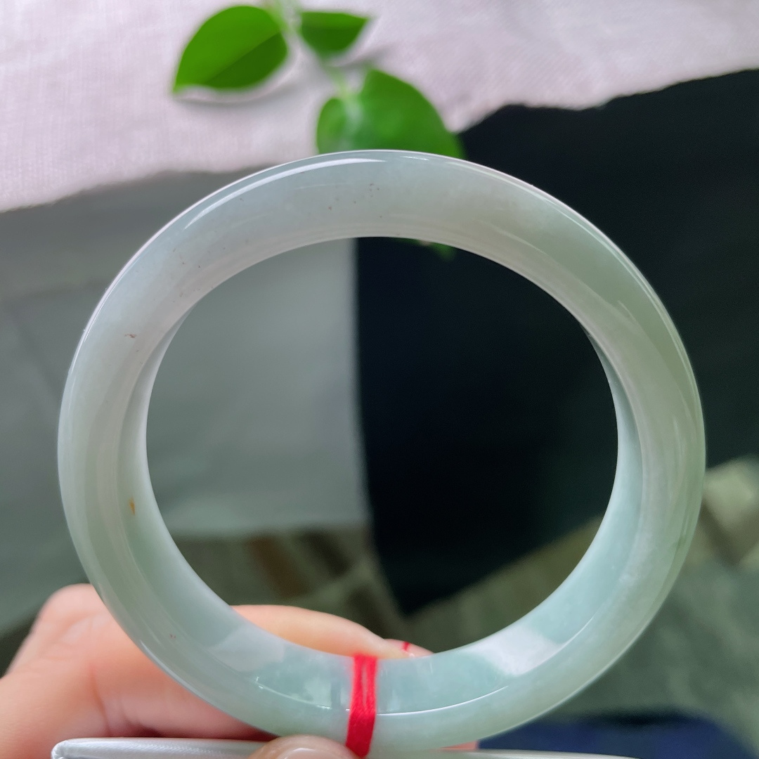 56.3/11.6/7.7，绿底正圈，水润，红翡，鸿运当头，一马当先，一点皮纹不显，ss54073a