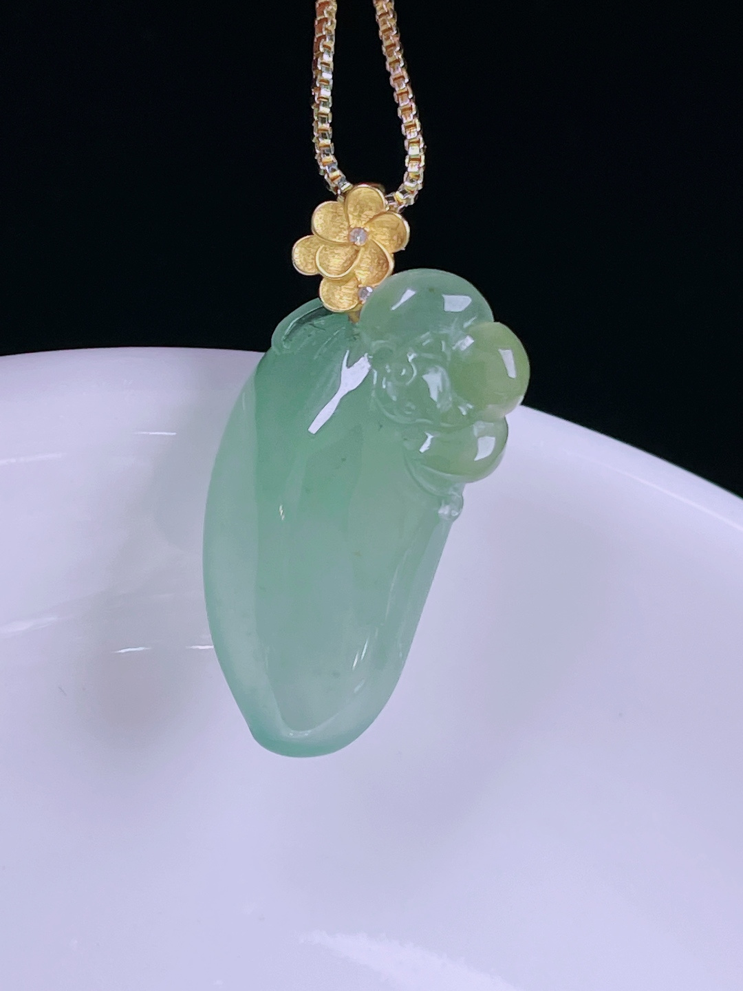 ️冰黄福瓜，老种起光，细底通透，尺寸：27.2裸石23.8/12.3/9.8mm0617