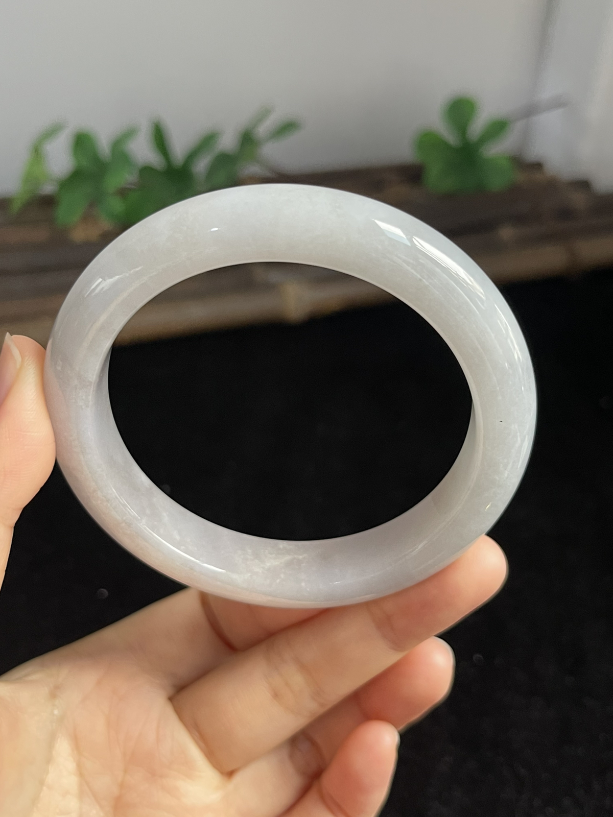 正圈57.6圈口，翡翠手镯