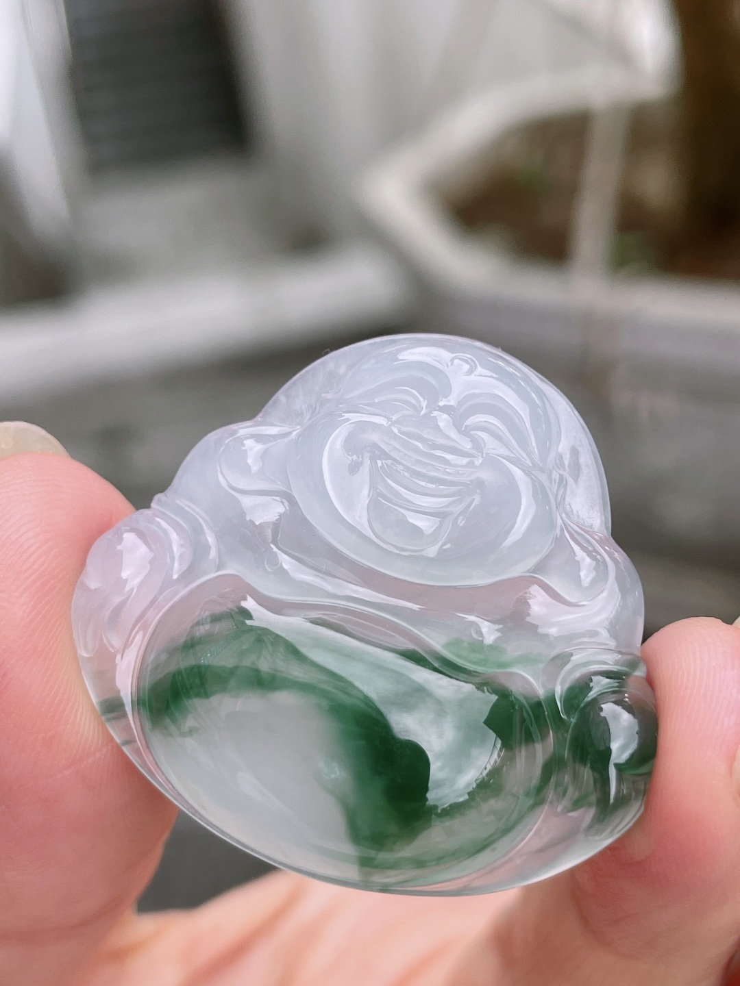 飘花灵动，种老起胶，背面一刀切 尺寸：35.2/32.8/6