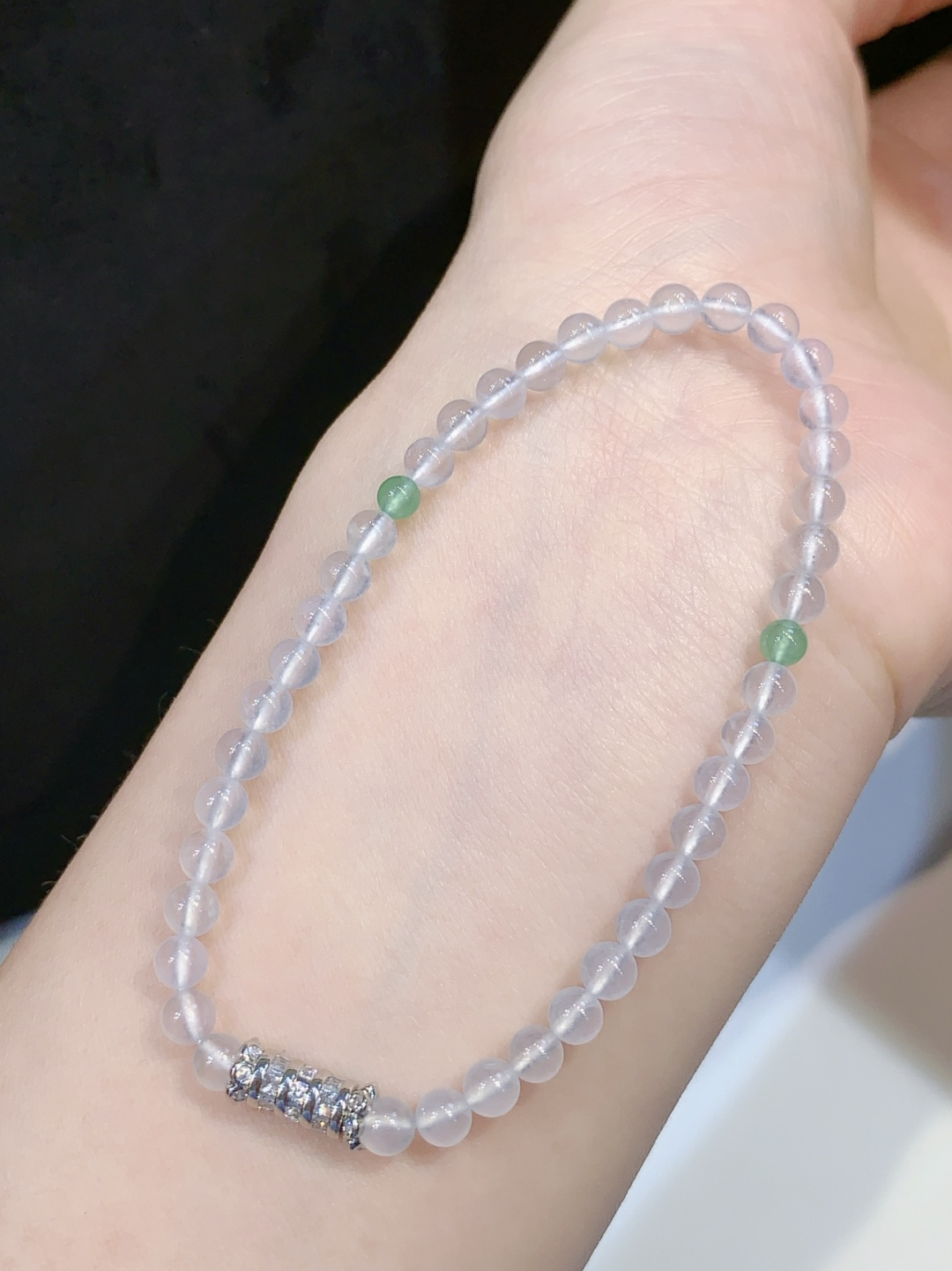 珠珠手串 圆润 起光 温婉雅致，3.9