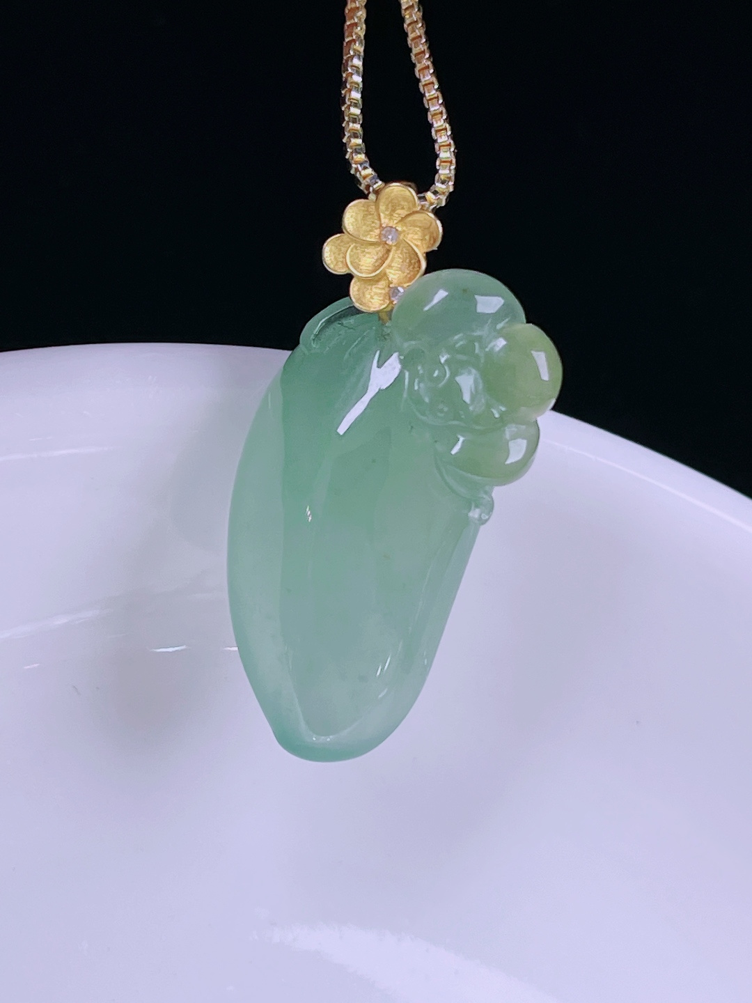 ️冰黄福瓜，老种起光，细底通透，尺寸：27.2裸石23.8/12.3/9.8mm0617