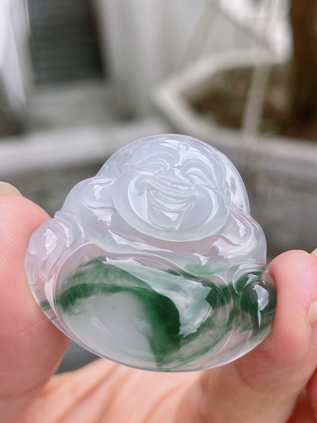 飘花灵动，种老起胶，背面一刀切 尺寸：35.2/32.8/6