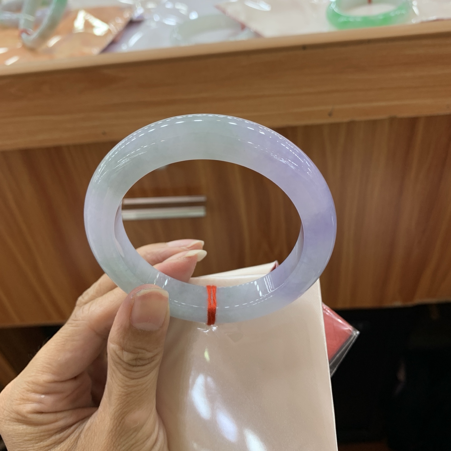 冰春彩正圈翡翠手镯 58.7-12-10.2