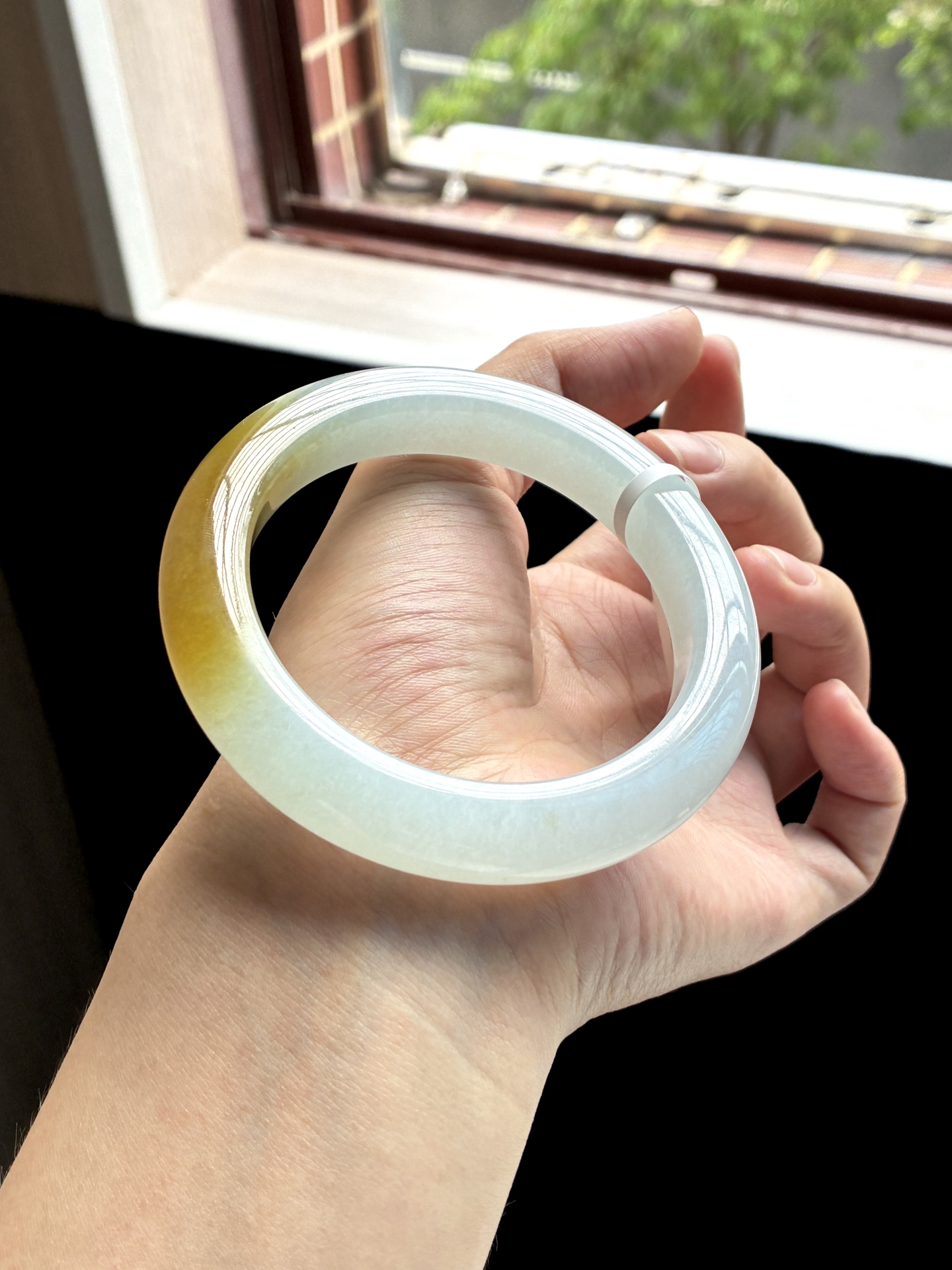 冰黄翡正圈泥鳅背成品，HYC-1098，⭕️59.5-12-10.5