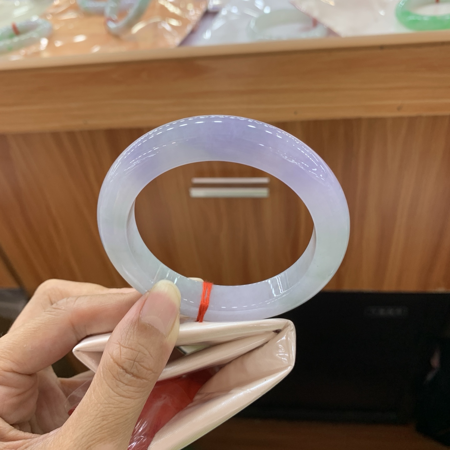 冰春彩正圈翡翠手镯 58.7-12-10.2