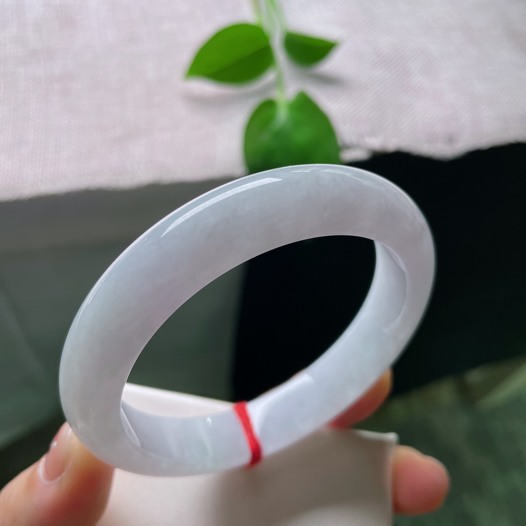 57.6/12/8，粉紫正圈，种老，干净清爽，佩戴温柔仙美，优雅端庄，无裂，ss55412a