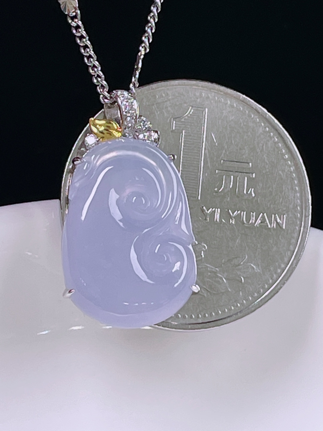 ️冰紫如意，老种起光，细底通透，尺寸：23/13/5mm0618