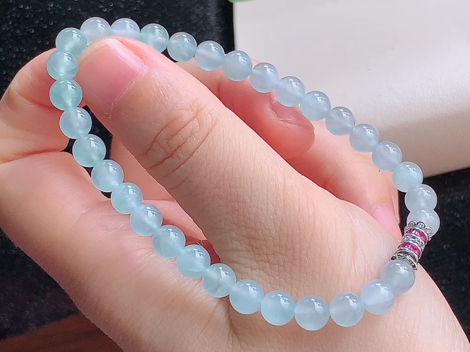 ️ 冰手串，尺寸取一5.8mm，包A附证书