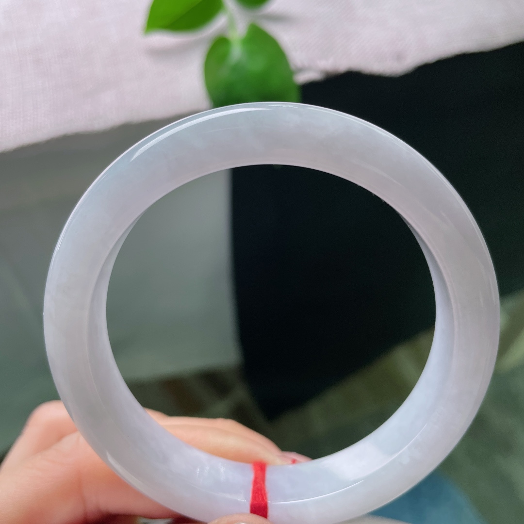 57.6/12/8，粉紫正圈，种老，干净清爽，佩戴温柔仙美，优雅端庄，无裂，ss55412a