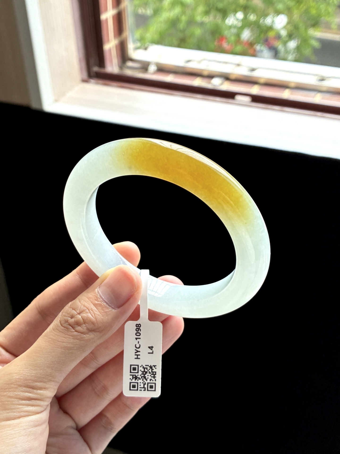 冰黄翡正圈泥鳅背成品，HYC-1098，⭕️59.5-12-10.5
