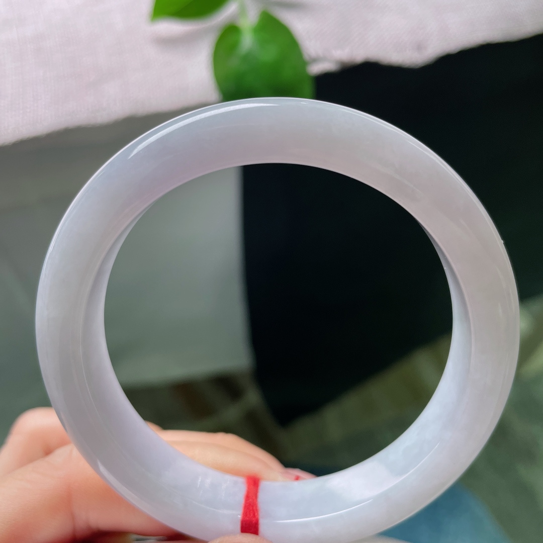 57.6/12/8，粉紫正圈，种老，干净清爽，佩戴温柔仙美，优雅端庄，无裂，ss55412a