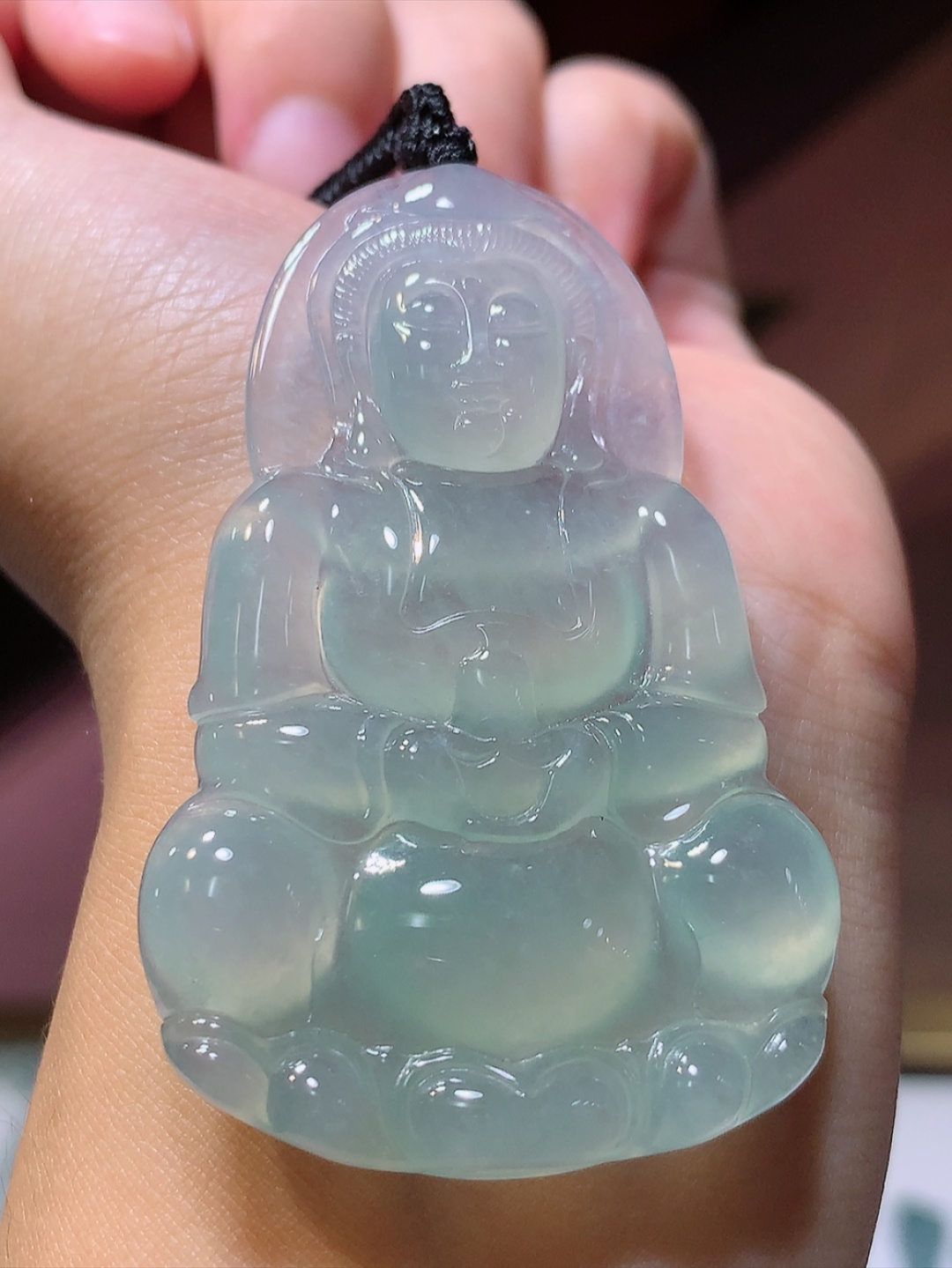 ️️ 观音挂件  大慈大悲   普度众生 种老水足 佩戴灵气十足 货号30616，60.8-39.4-5.7