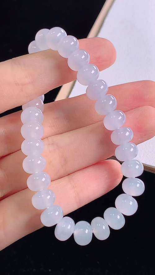 冰种手链，尺寸:8.2-5.7mm 15
