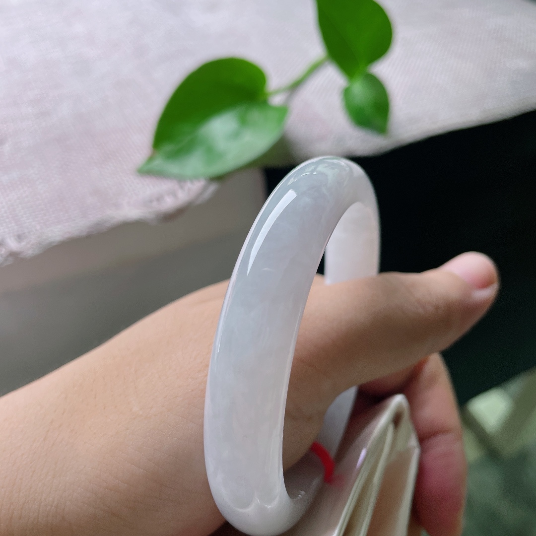56.8/12.1/7.5，粉紫正圈，干净清爽，粉粉嫩嫩，柔美动人，种老，晶体纹，ss54880a