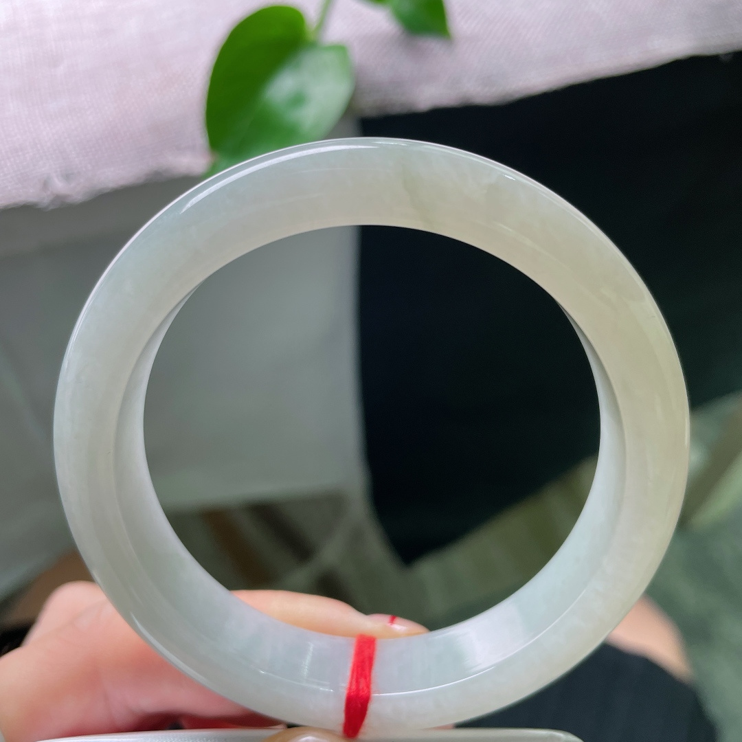 淡绿底正圈，水润细腻，清雅苑苑，贵气，皮纹，ss54751a