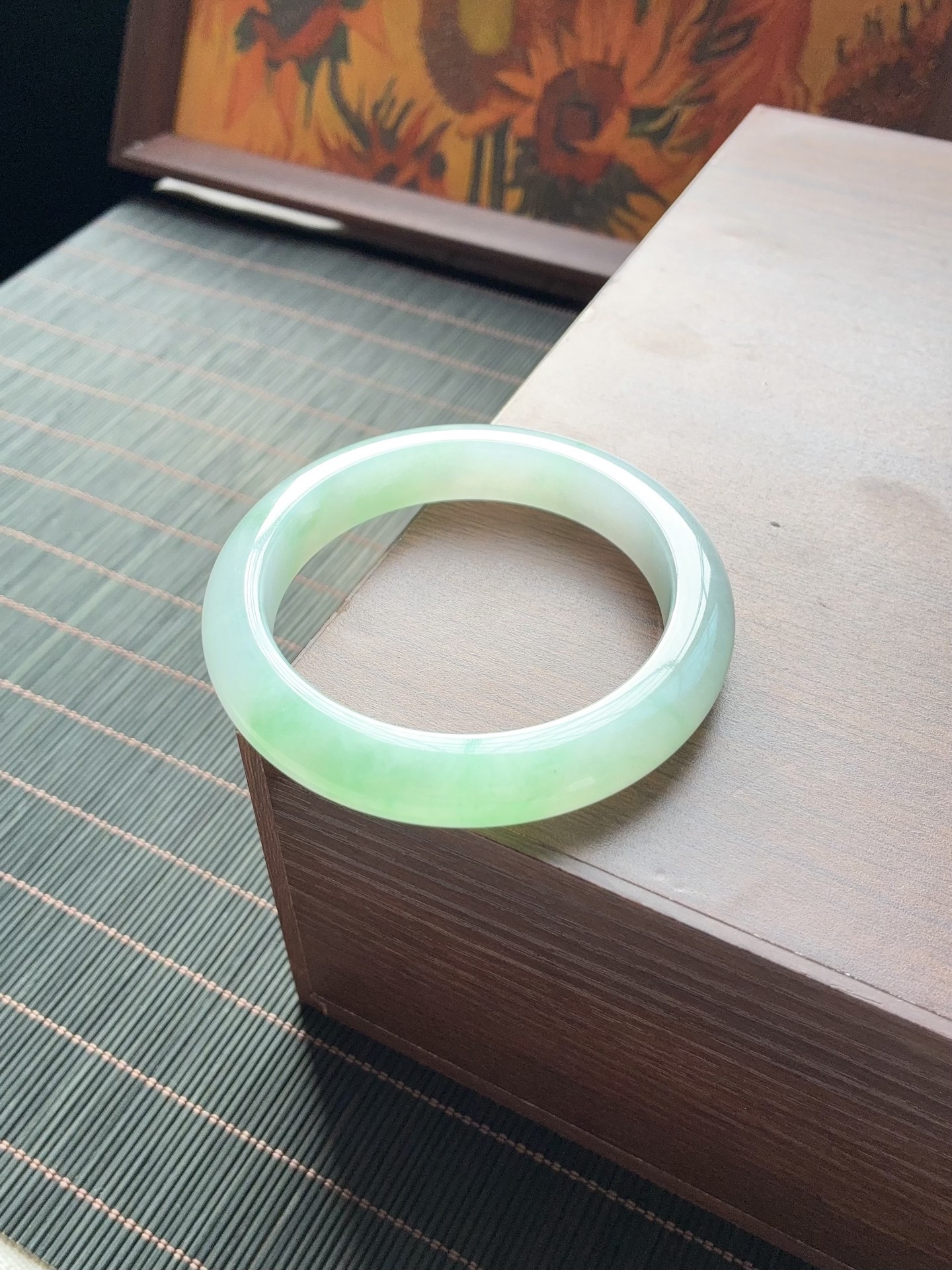 冰绿白底青金丝绿正圈成品 X917-1 ⭕️58.5-12.3-9.6
