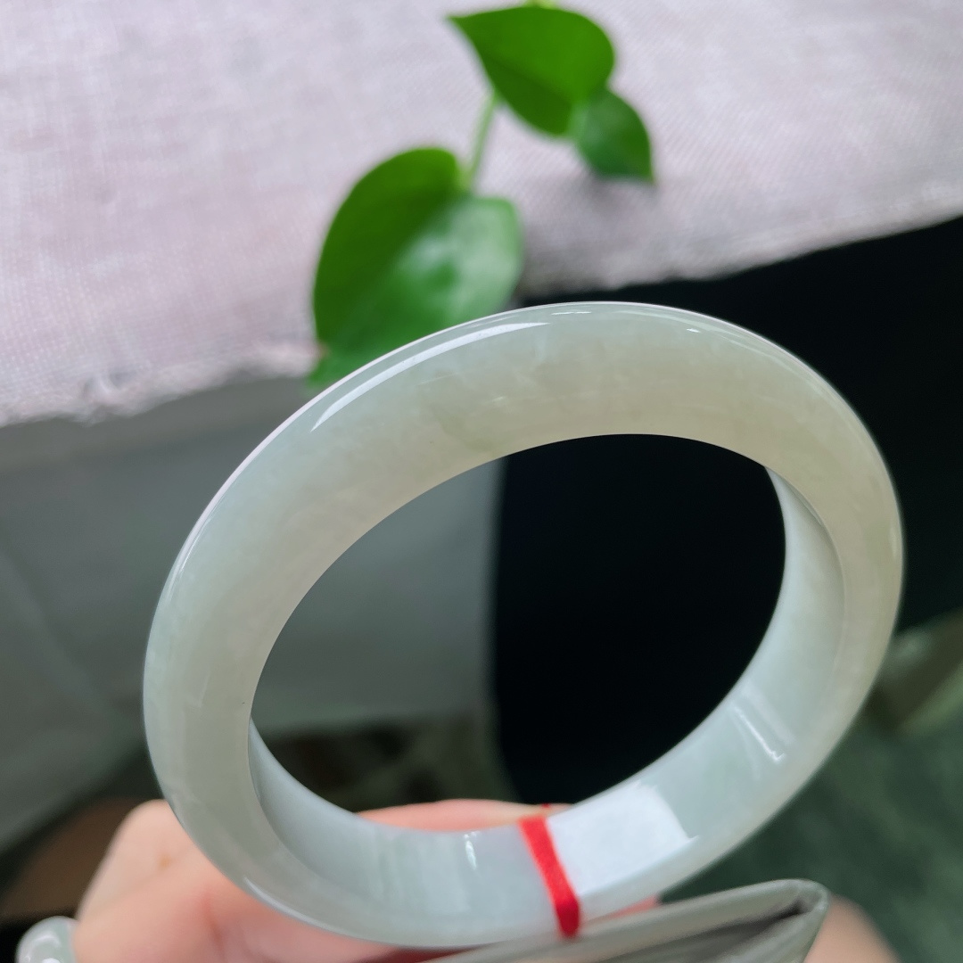 淡绿底正圈，水润细腻，清雅苑苑，贵气，皮纹，ss54751a