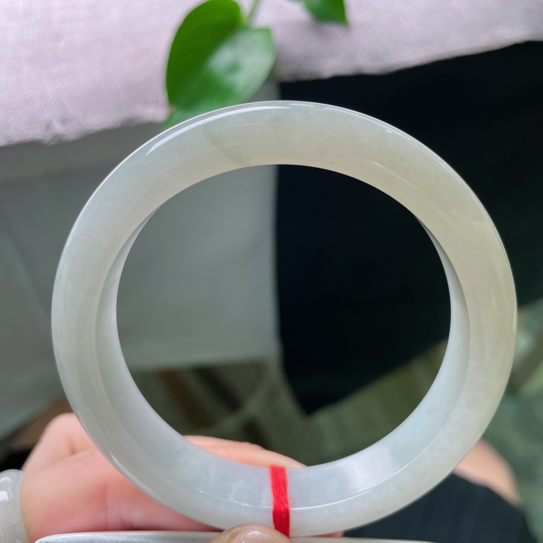 淡绿底正圈，水润细腻，清雅苑苑，贵气，皮纹，ss54751a