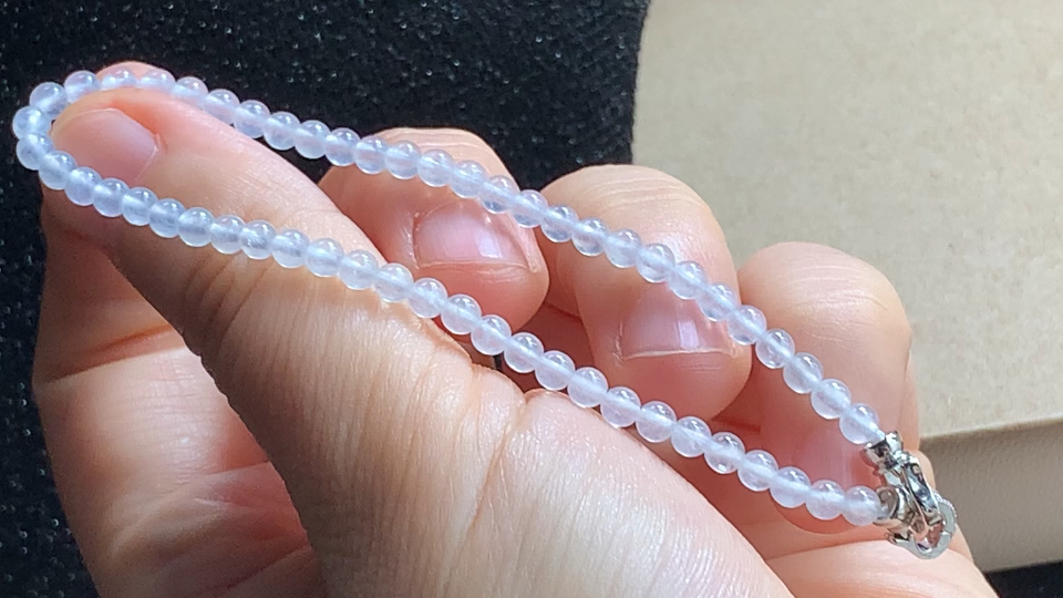 白冰手串，尺寸取一3.1mm，包A附证书