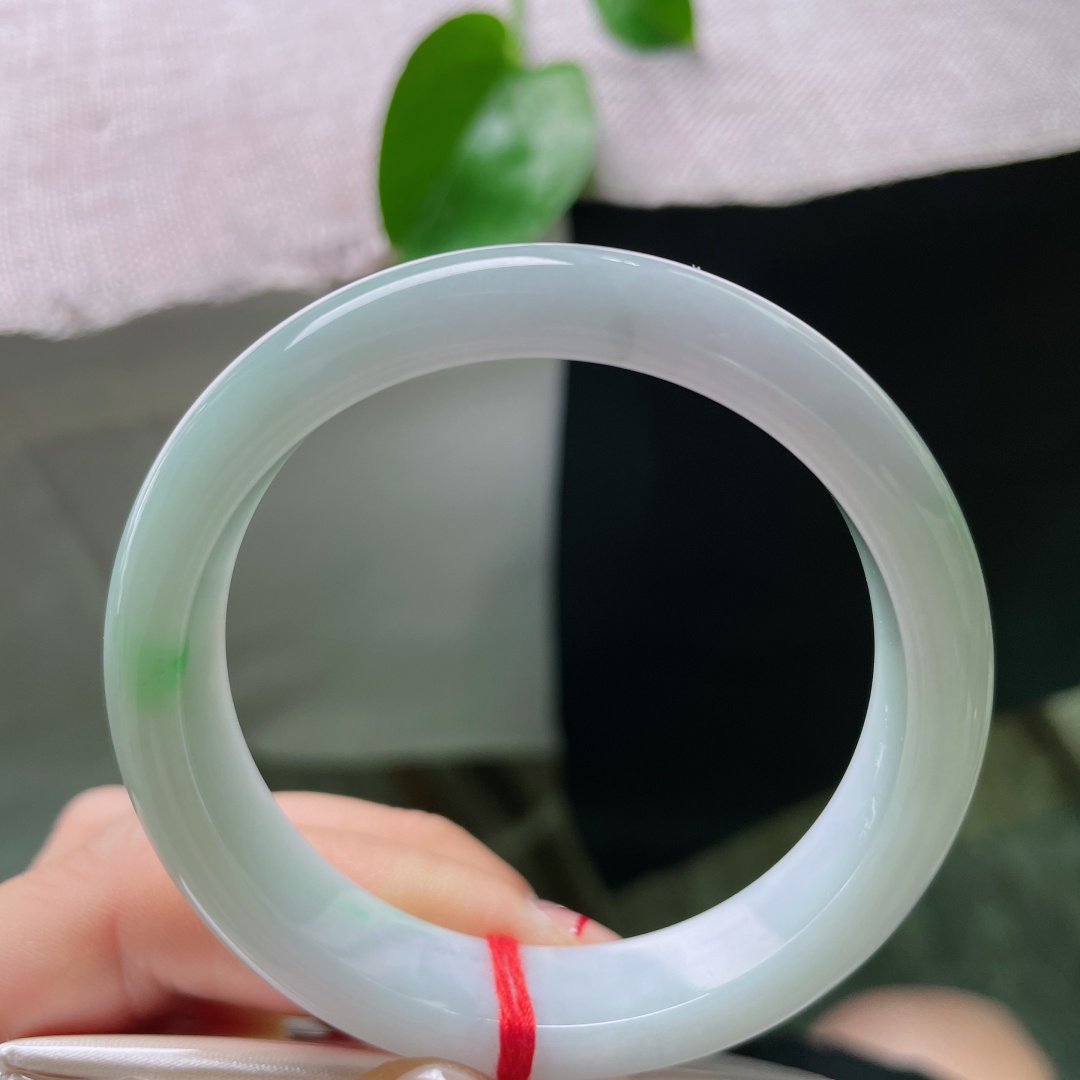 53/12.5/7.1，淡春彩正圈，水润细腻，干净，佩戴温婉不失优雅，皮纹，ss54865a