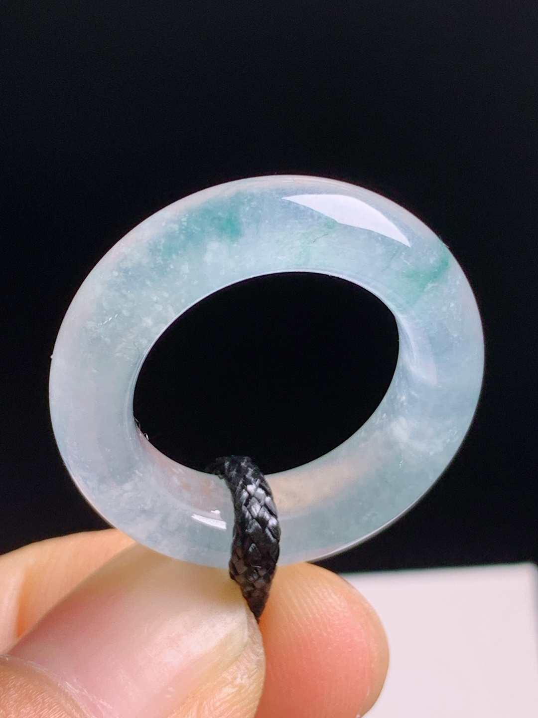 ️ 冰种飘花指环戒圈，冰透雪花棉仙气满满，清透起光小众精致 裸石23.8-5.9-4.1 圈口9-10 490616