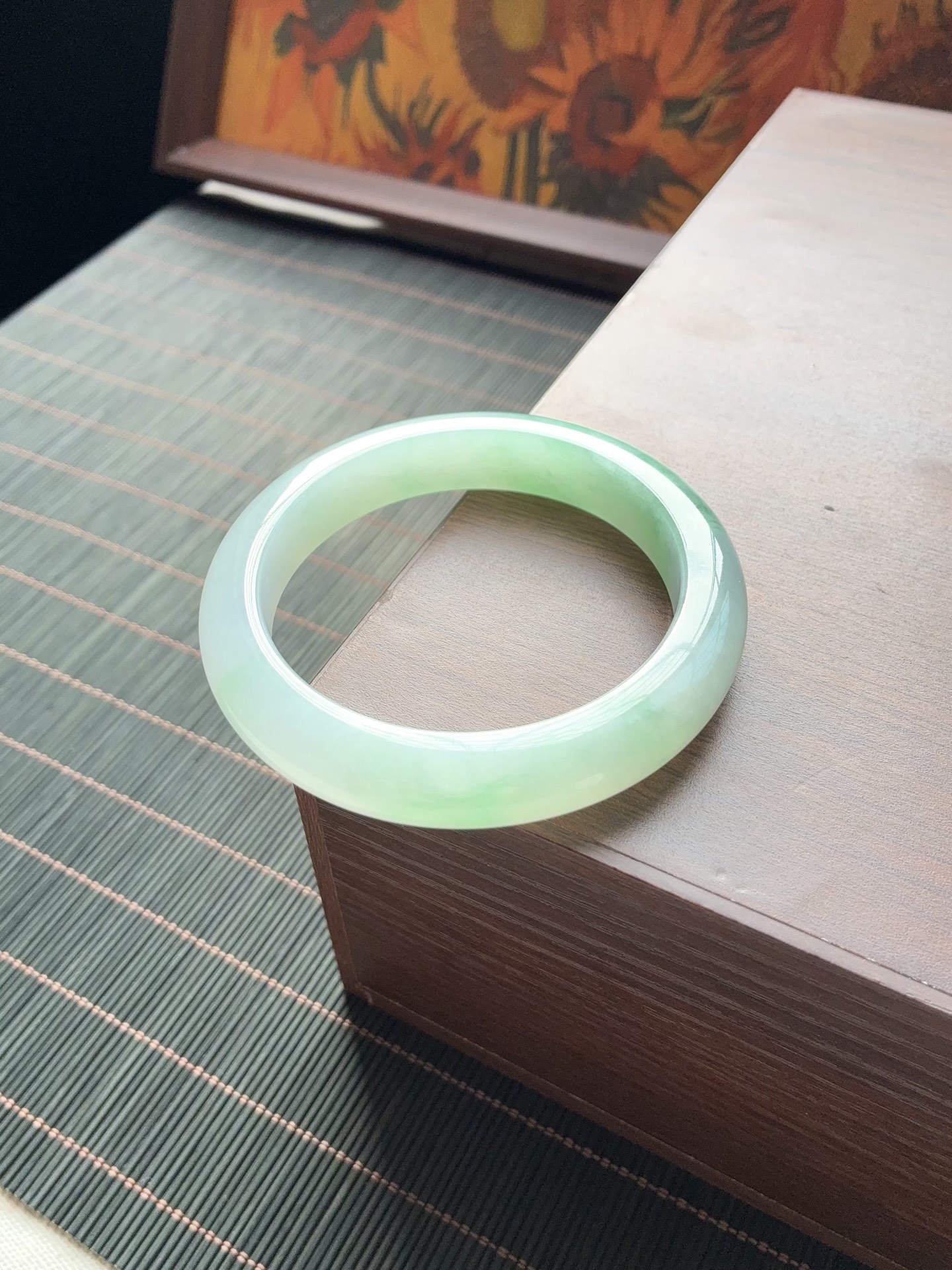 冰绿白底青金丝绿正圈成品 X917-1 ⭕️58.5-12.3-9.6
