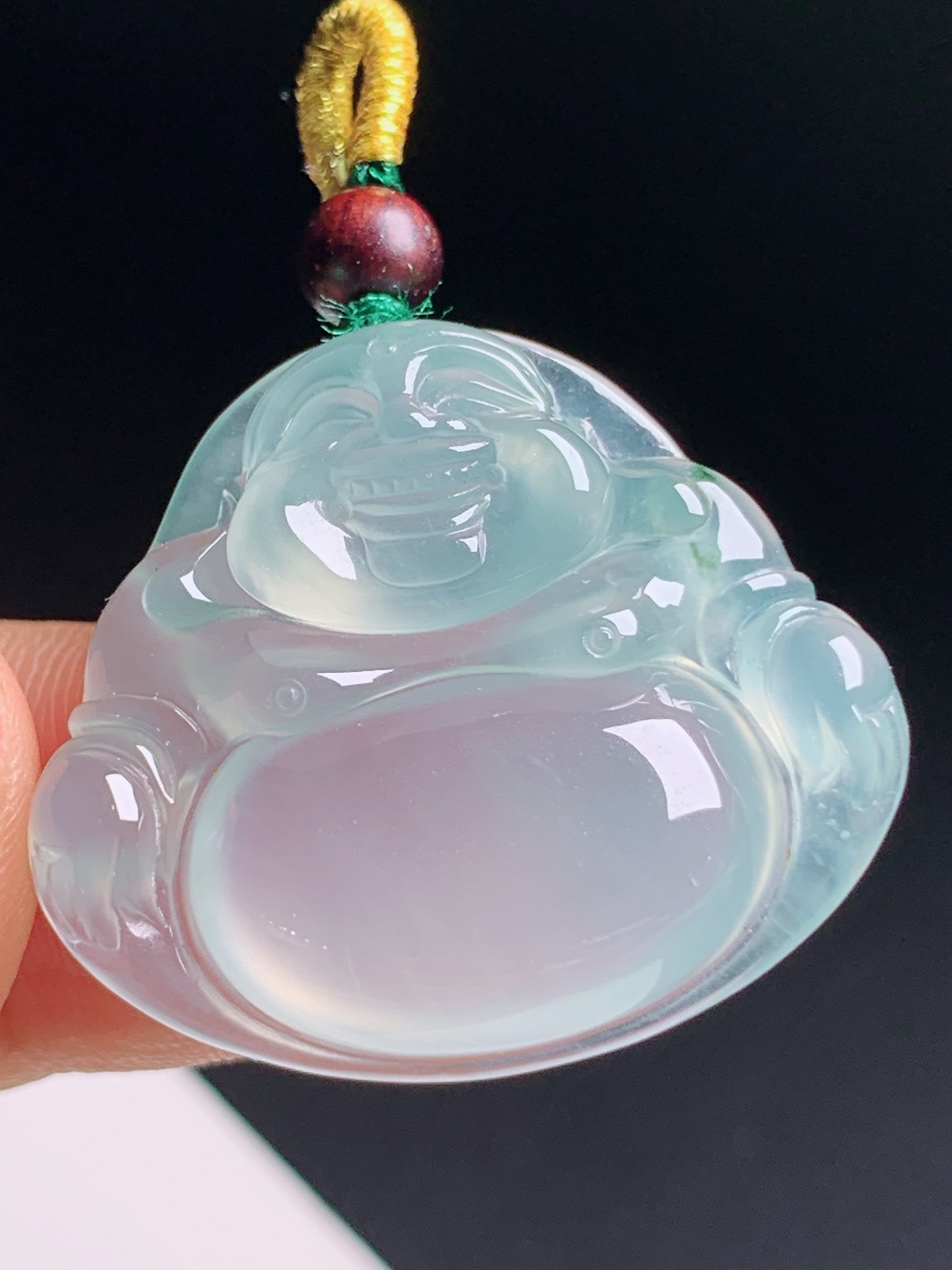 ️  冰种飘绿佛公，种水透亮笑意温婉，大肚纳福温润治愈裸石26.1-29-6590616