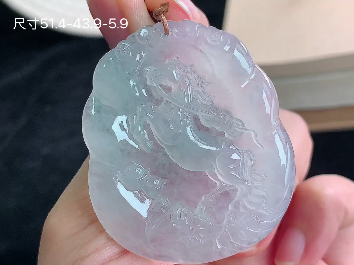 ️ 冰种马到成功 老坑冰透 种老水足 水润光泽 性比高 无裂, 尺寸看图